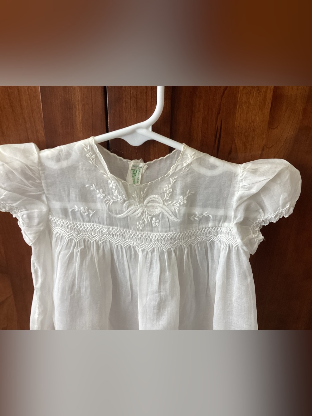 Vtg. Hand made infant gown from the Heritage brand HIGHLY COLLECTIBLE - Picture 2 of 10